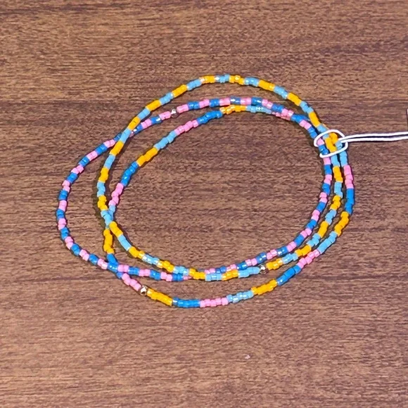 Set Of 3 GORJANA Miami Gigi Striped Stretch Fit Beaded Bracelets NWTS - Picture 3 of 10